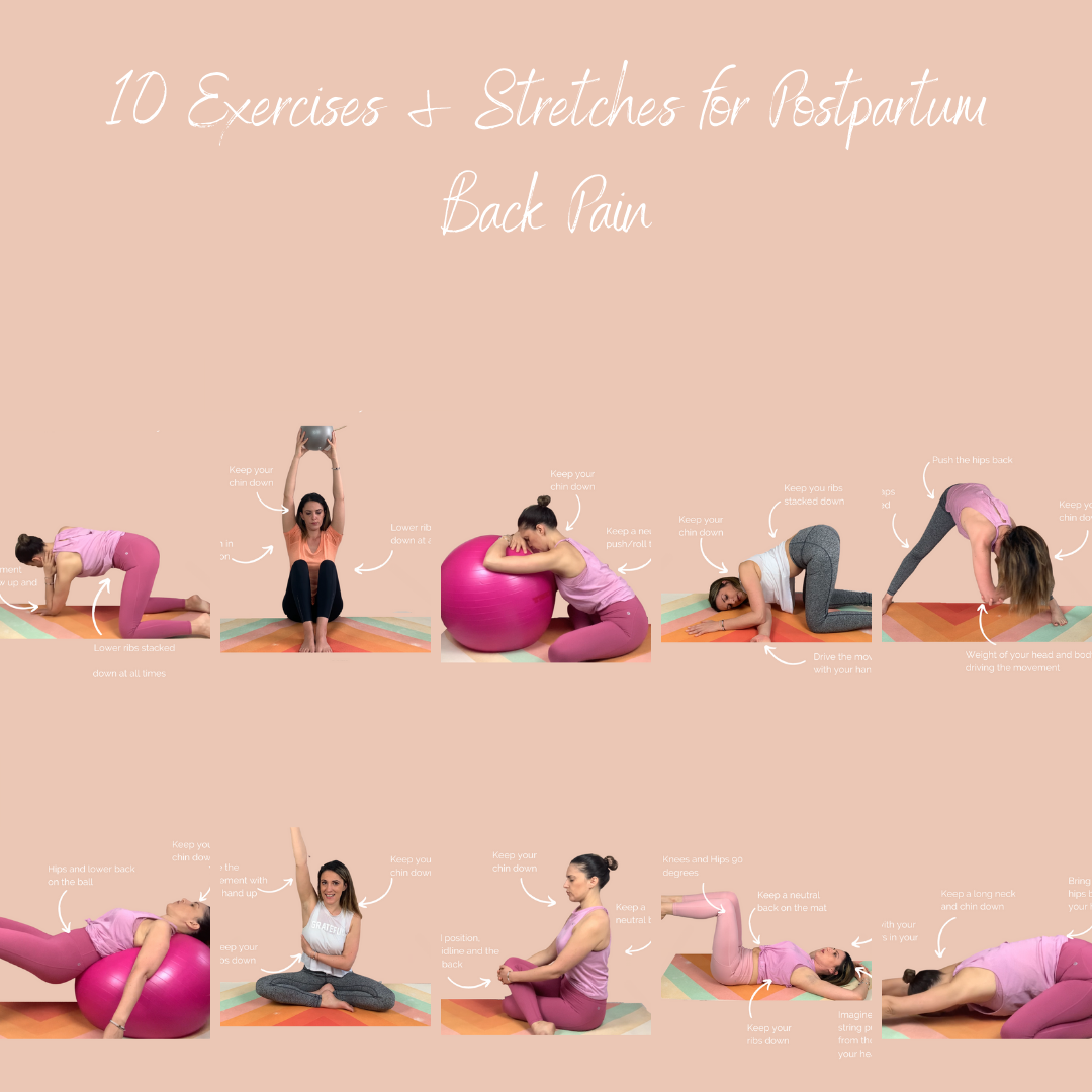 10 exercises for postpartum back pain